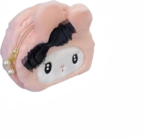 メイクポーチ 可愛いコスメバッグ クロミ 化粧ポーチ マイメロディ かわいい 軽量 旅行便利グッズ ふわふわ 大容量 クロミ メイクポーチ コスメバッグ パール ファスナー 小さめ ポーチ おしゃれ 人気 アクセサリー収納 トラベルバッグ 小さめバッグ レ