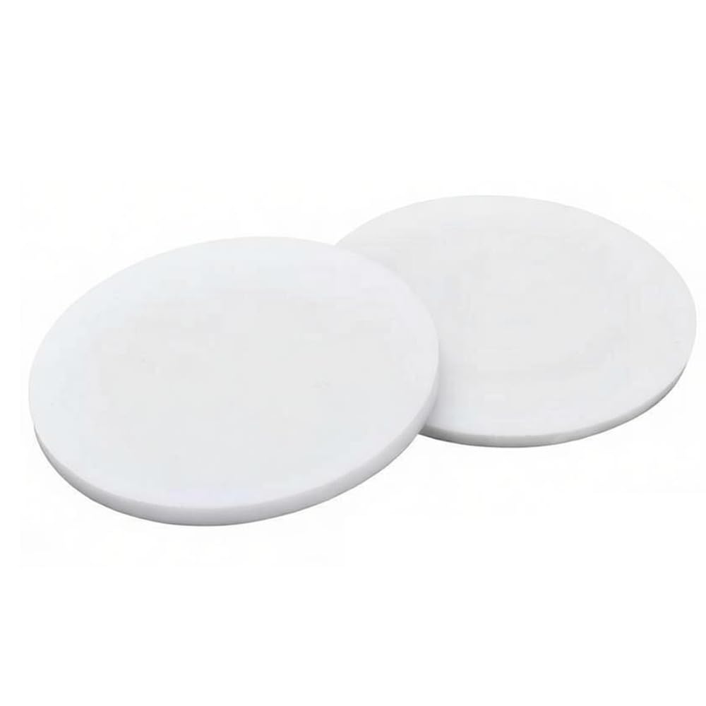 DFDPAXL 5 Pieces PTFE Round Plate, Teflon Circular Sheet Diameter 34Mm Suitable for Machine Parts Pipe Fittings Gasket Applications,34×0.5mm