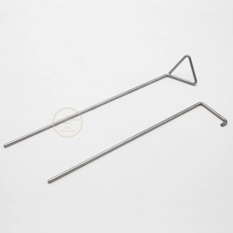 10pcs/lot Lab Stainless Steel Triangular/L-Shape Cell Spreader for Petri Dish Cells Push and Scrape Laboratory Experiment (Size : B-Type)