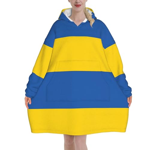 Couverture à capuche Ukraine : le cadeau idéal et chaleureux en flanelle