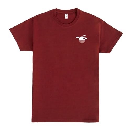 Pampling Maglietta a Maniche Corte, 100% Cotone, Abbigliamento Unisex per Uomo e Donna, Serigrafata con Collo Rotondo e Taglio Dritto (Reflection Rosso, S)