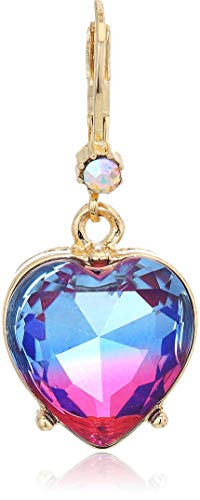 Ombre Stone Heart Drop Earrings