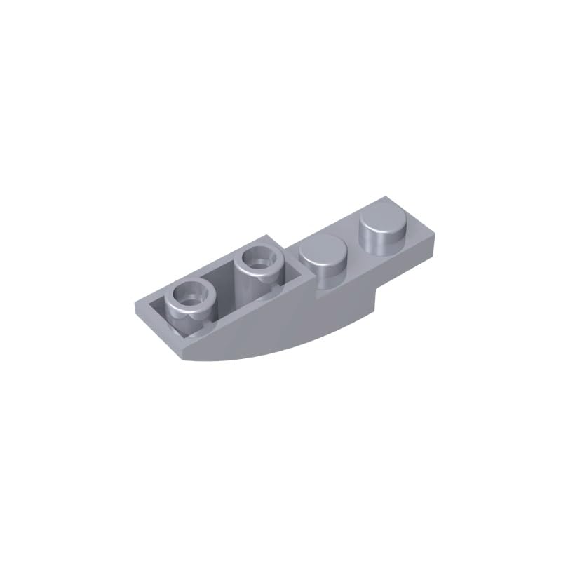 XYEIUGO 13547 Arched Brick Slope Curved 4x1 Inverted, Flat Silver, 50 PCS โ image 1
