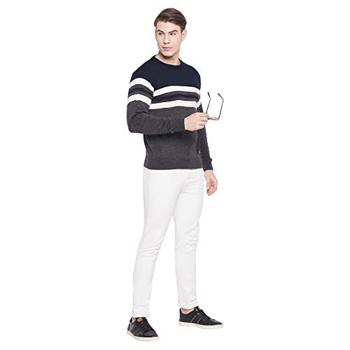 Image of Duke Stardust Men Full Sleeve Round Neck Sweater (SDS8099 Anthra L)
