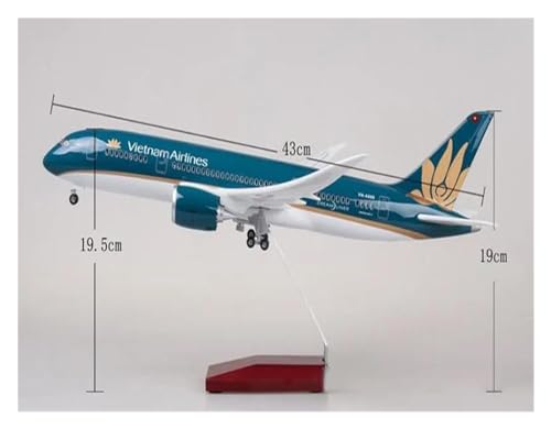 Avión Vietnam Airlines A350 de metal a escala 1:142 con luces y ruedas para coleccionistas 4