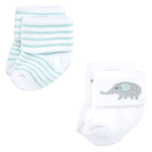 Image of Hudson Baby Baby 8-pack Cotton Rich Newborn and Terry Socks