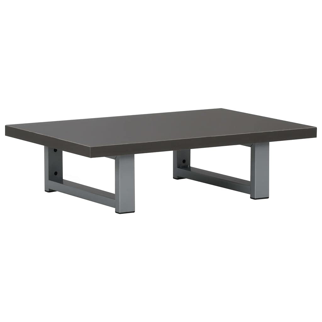 2-TLG. Juego de muebles de baño gris con lavabo de cerámica, estante de pared de madera y marco de metal, 60 x 40 x 16,3 cm, lavabo ovalado, ahorro de espacio para baño, lavabo, inodoro