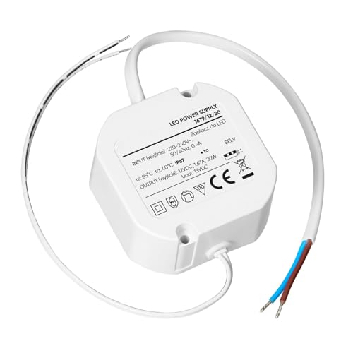 MIRATIC Transformateur LED à Encastrer IP67 Étanche Alimentation LED Mini Pour Boîte d'Encastrement 60mm Driver LED Haute Qualité Pour Rubans Et Éclairage...