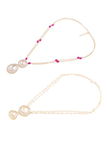 Women's 2 Tone Dazzling Austrian Diamonds Necklace Earring & Ring Set
