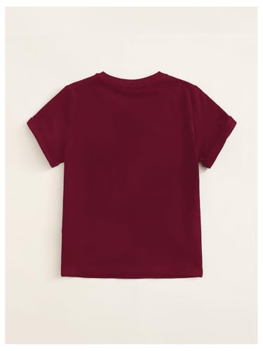 Milumia Girl Letter Print Crewneck Short Sleeve Tees Comfy Casual T-Shirts2