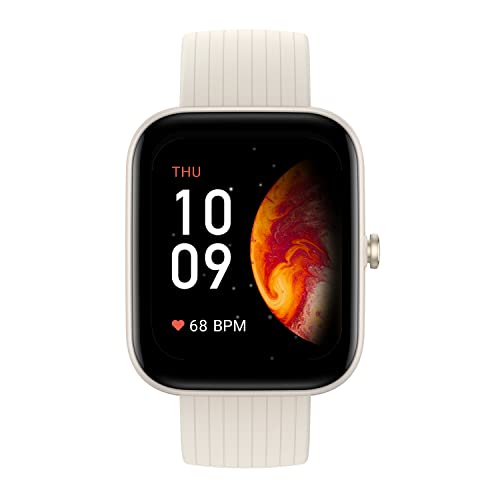 Amazfit Bip 3 Pro Smartwatch Fitness Tracker con Frecuencia Cardíaca Monitor SpO2, Pantalla a Color Grande de 1.69' Reloj Deportivo con 60 Modos Deportivos 14 días de duración de la batería