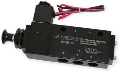 Velvac - 320186-4 Way Valve,Sol/Air/Man Overide