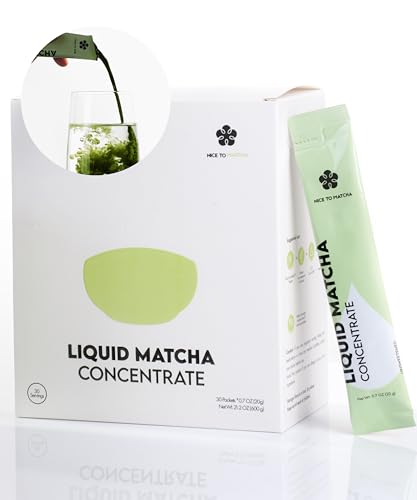 Nice to Matcha Liquid Concentrate – Unsweetened Premium Green Tea Extract | Easy Mix for Matcha...