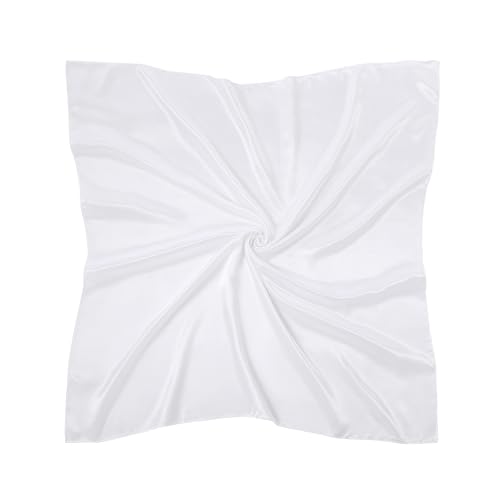 4 Pack 35" Women Large Satin Square Scarves Silk Like Feeling Headscarf Hair Neck Wrapping Scarves for Women3