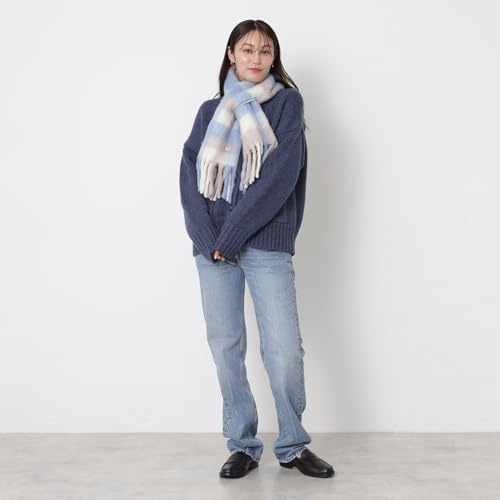 PAUL&JOE ACCESSOIRES(ポールアンドジョー アクセソワ) ボリュームマフラー ウール混 無地 チェック 52168 52169 の商品画像 4