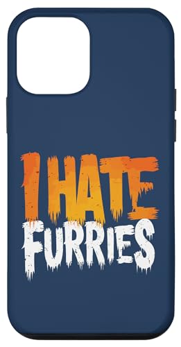 Carcasa para iPhone 12 mini I Hate Furries Anti Furry Hater Fursona Fandom Diversión Sarcástica