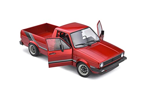solido S1803508 1:18 1982 VW Caddy MK1-Custom Red Volkswagen miniatura 4