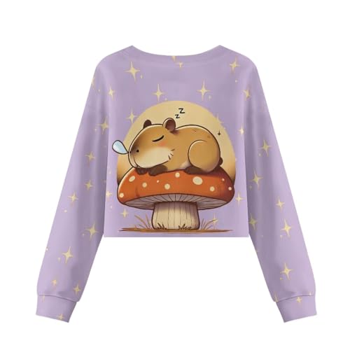 Kids Crop Tops Girls Long Sleeve Tee Shirts Cute Fall Fashion Sweatshirt Outfits3