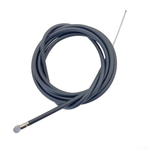 Zoegneer Juego de cables de freno de scooter eléctrico de alambre de acero PC vaina delantera 147 cm trasera 221 cm resistente al desgaste carcasa de baja fricción fácil de instalar para ZT3 Pro