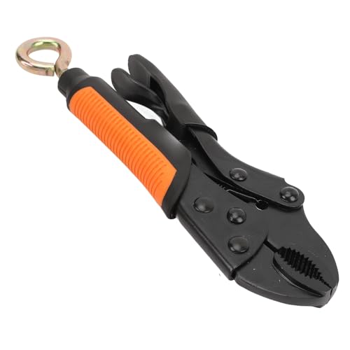 Locking Pliers, Curved Jaw Locking Pliers Ergonomic Handle for Woodworking (7 inch)