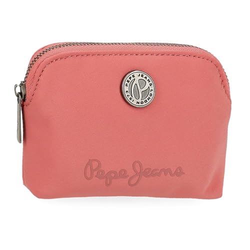 Pepe Jeans Corin Monedero Rosa 11,5x8,5x1,5 cms Poliéster y PU by Joumma Bags