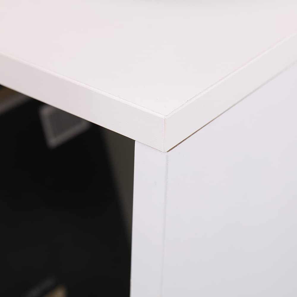 Doppio Cubo arredo portaoggetti Libreria Scaffale Bianco 35x30x70 legno MDF mensola scaffale Design Ufficio ingresso soggiorno