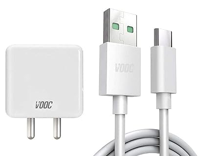 Image of Original 65w | Super Charging Adapter | VOOC Flash Charger | USB Type A to Type C | Compatible with op po Reno6 Z op po Reno 2 & More