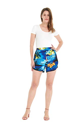 Image of Hawaii Hangover Family Matching Hawaiian Clothes, Sunset Blue | Family matching Hawaiian outfits, Sunset Blue, lightweight rayon, machine washable, tropical print, luaus, cruises