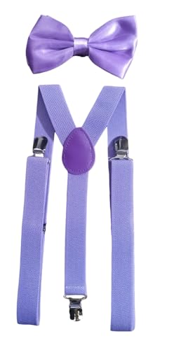 Suspensorio 3 Ponta com gravata borboleta adulto (lavanda)