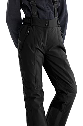 Killtec Gandara Jr Pantalón de esquí/pantalón Funcional con Cremallera, protección contra la Nieve y protección de los Bordes, Niñas, Negro, 140 - imagen 4
