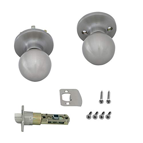 Honeywell Safes & Door Locks 8102303 Ball Passage Door Knob, Satin Nickel #TOP3