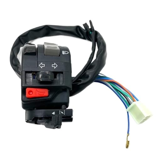 Commande de guidon moto 22mm, interrupteur phare, clignotant, klaxon 12V - 2