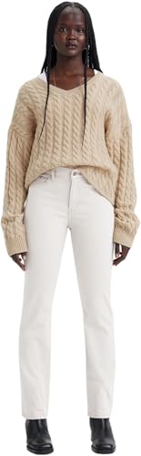 Levi's Classic Straight Vaqueros, Blanco (Simply White), 32W / 30L para Mujer