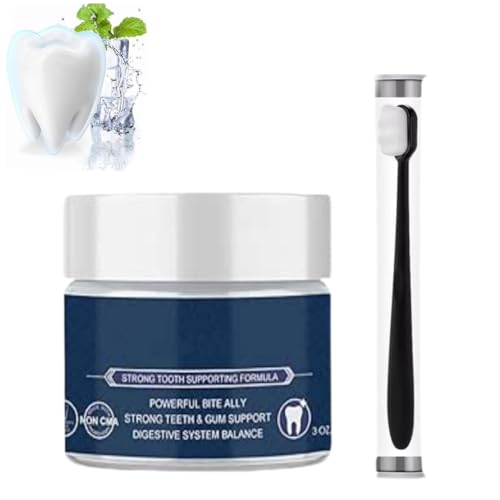 Remineralisierende Zahnpasta, Remineralisierendes Zahnpulver, Natürliche Zahnpasta zur Zahnaufhellung, Zahnpasta, Natürliche Kariesvorbeugung und Remineralisierung (1Stück)