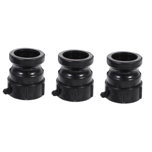 COSMEVIVI 3pcs 2 Ibc Tote Connector 2 Inch Plastic Hose Cam Fitting Quick Disconnect Adapter