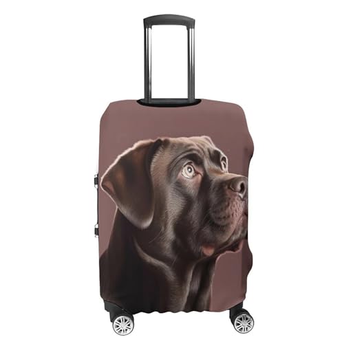 Dog Luggage Cover, Elastic Luggage Protector Fits 19-32in Suitcases, Washable & Anti-Scratch Suitcase Cover for Men Women S4