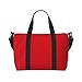 Solid color red Printed women's handbag, portable crossbody bag, suitable for fitness, travel.