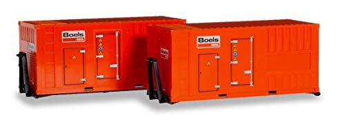 Preisvergleich Produktbild herpa 076890 Zubehör 2 x 20 ft. Stromaggregat Boels, Mehrfarbig