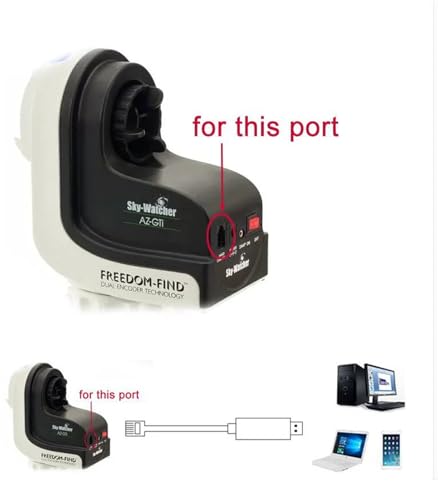 Cable EQMOD Skywatcher AZ-GTI con chip CP2102 de alta fidelidad 3