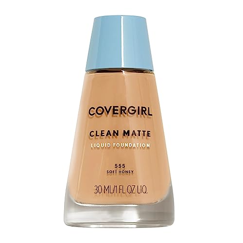 Image of COVERGIRL Clean Matte Liquid Foundation Soft Honey, 1 oz (packaging may vary)