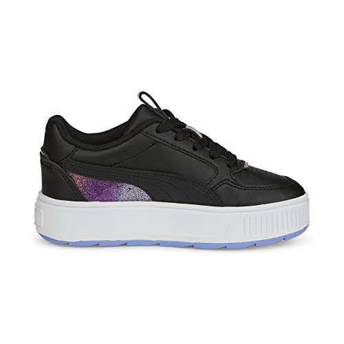 PUMA Puma Karmen Rebelle Sneaker, Black-Lavendar Pop, 4.5 US Unisex Big Kid