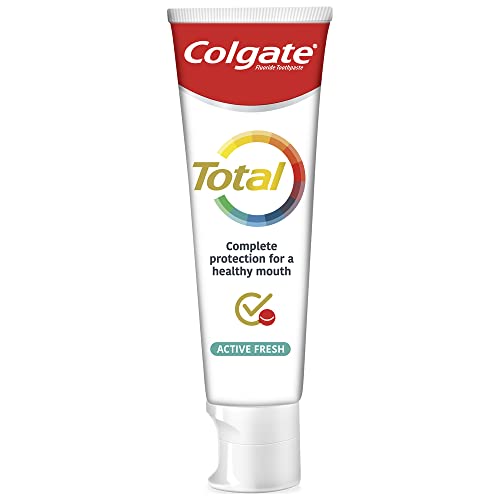 Colgate Total Zahnpasta Plus Gesunde Frische, 1 x 75 ml - Zahncreme gegen Karies und Plaque mit Minzgeschmack für frischen Atem – Bild 3
