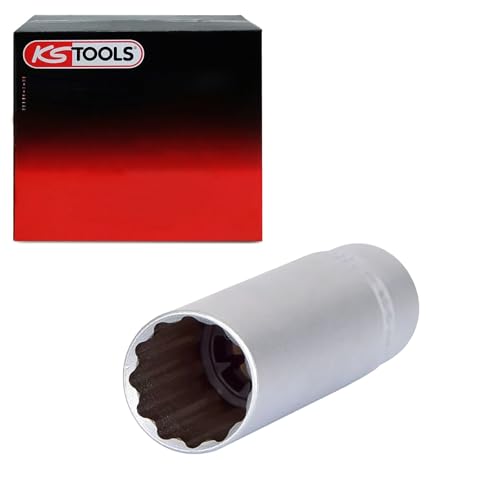 KS Tools Chrome Douille Bougie KS Tools 918.3805 3/8 - 18mm CHROMEplus | Chrome Vanadium Pour Bougies 6 Et 12 Pans Chrome Vanadium 18mm - 7