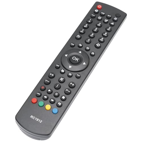 ALLIMITY RC1912 Télécommande remplacée pour AYA Techwood Celcus 32882HDLCD DLED32167HD DLED32167HDDVD DLED39167FHD LED19132HDDVD LED22167FHD LED22167FHDDVD...