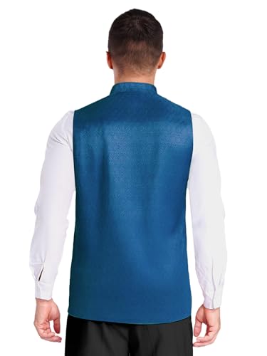 YiZYiF Men's Casual Nehru Jacket Business Vests Asymmetrical Waistcoat Mandarin Collar Suit Vest4