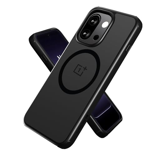 Image of DailyObjects Polycarbonate Case for OnePlus 13s Black Frosted Slim Back Cover | Full Body Protection | Wireless Charging