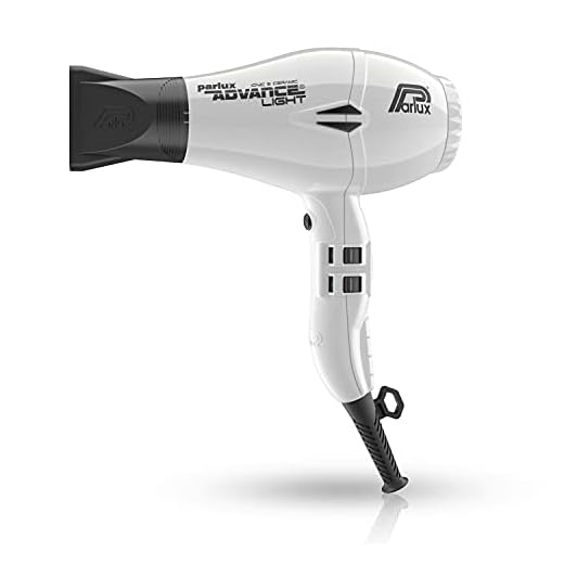 Parlux Advance Light - Secador de pelo ionico, Blanco