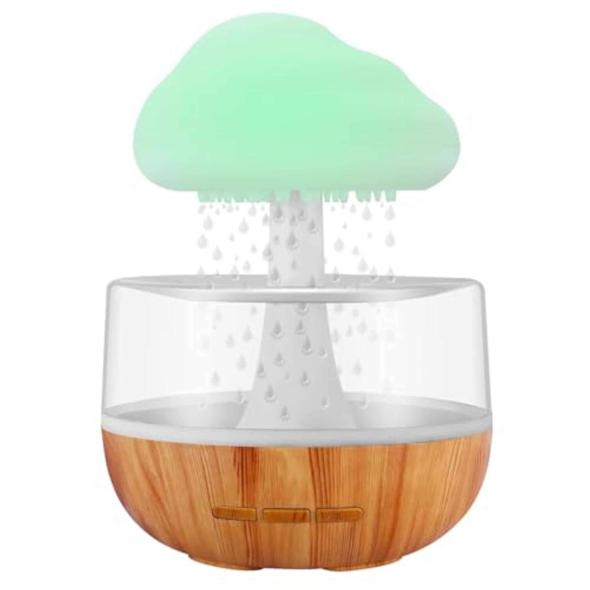 Cloud Rain Humidifier with Mushroom Waterfall Lamp