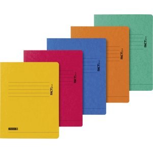 Brunnen 25 x Sammelmappe Fact! A4 375g/qm Karton farbig Sortiert
