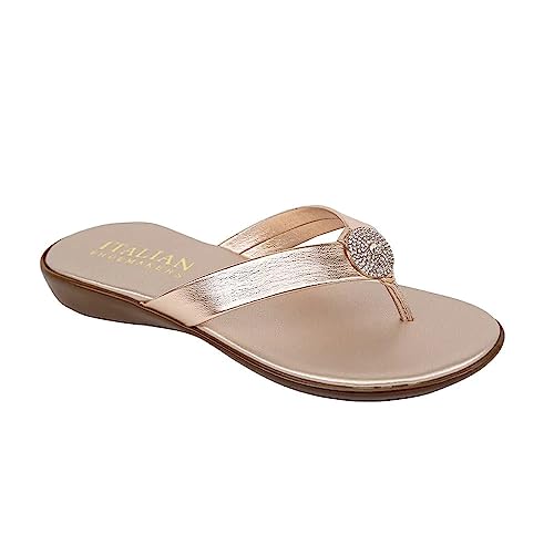ITALIAN Shoemakers Women's Gea Thong Flip Flop Sandal2